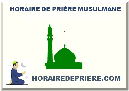 HORAIRE DE PRIÈRE